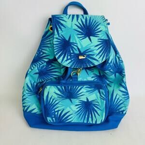 Vineyard Vines Electric Palm Print Backpack Canvas Beach Outdoor 100%‎ Cotton
